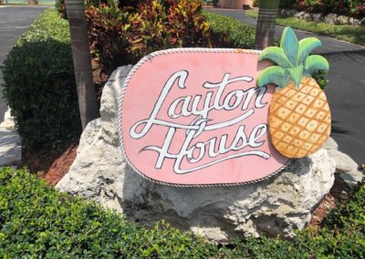 The Layton House Sign
