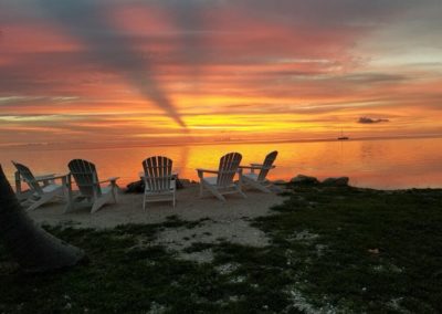 Adirondack Chairs at Sunset